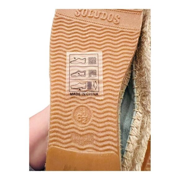 💥BOGO💥 Soludos Flamingo Espadrilles size 6.5 but more like size 6. - Picture 6 of 10